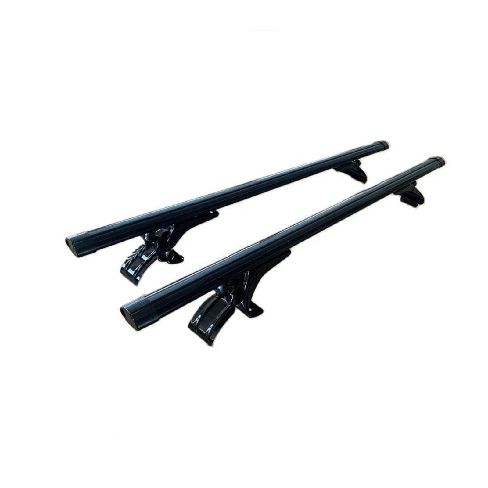 Barras Techo Coche Kit Portaequipajes Universal Techo Coche 125 Cm Y 135 Cm Que No Necesita Rieles Techo Originales, Portaequipajes con Barra Transversal Sedán Barras Tejadilho(Negro,125CM)