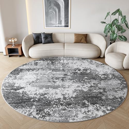Round Area Rugs 6ft Grey