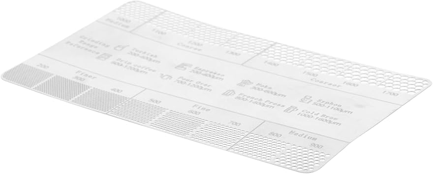 HEMOTON Espresso Ground Measuring Tool Ruler for Coffee Powders Size Identificati