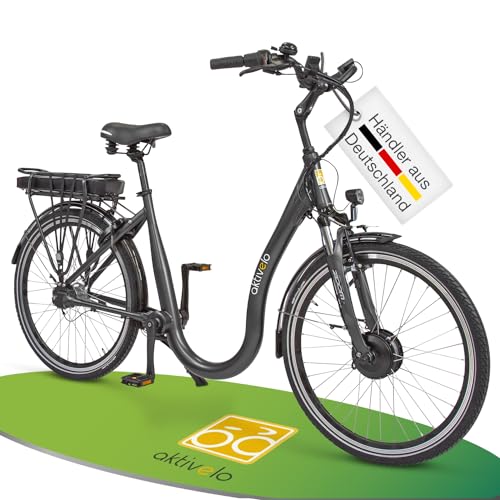 aktivelo Elektrofahrrad, Alu Tiefeinsteiger City E-Bike 26 Zoll, 7 Gang...