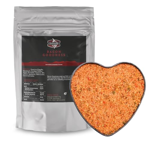 Royal Spice Udenheim BBQ Bacon Goodness Rub 250g – Allround BBQ mit Einzigartigem Geschmackserlebnis - Aroma, Süße & milder Schärfe – Vegan - für Fleisch, Fisch, Gemüse