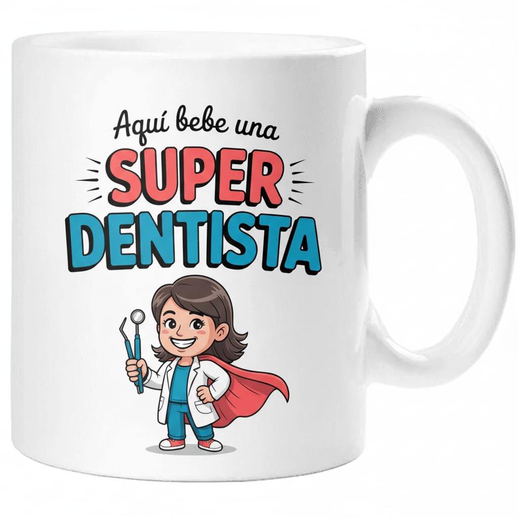 Taza SUPER POLICÍA – Regalo Original para POLICÍA | Taza de Cerámica 325ml con Diseño Superhéroe | Apta Microondas y Lavavajillas — view 60