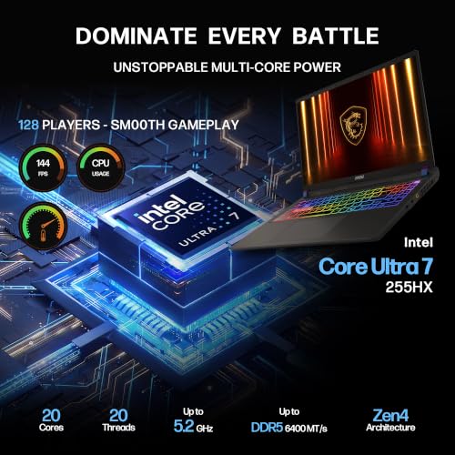 Image of msi Vector 16 inch Gaming Laptop 2026,Core Ultra 7 255HX,GeForce RTX 5070 Ti