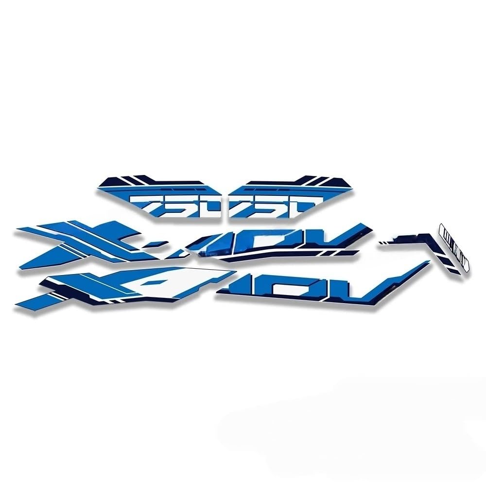 Motorcycle Fairing Sticker Decal Kit Glossy Silver for XADV750 for X ADV 750 for XADV 2025 Stickers(Color4)