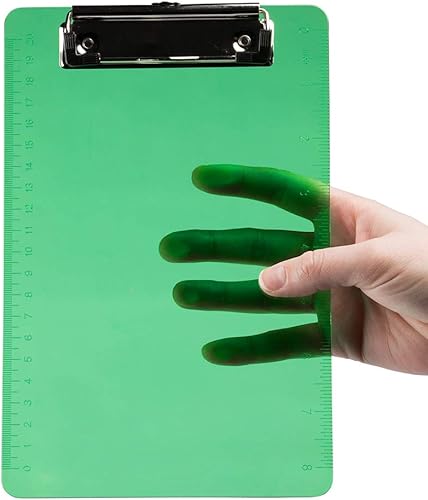 JAM PAPER Portapapeles pequeños de plástico para notas con clip de metal de perfil bajo, mini (6 x 9), colores surtidos, 6 tablerospaquete