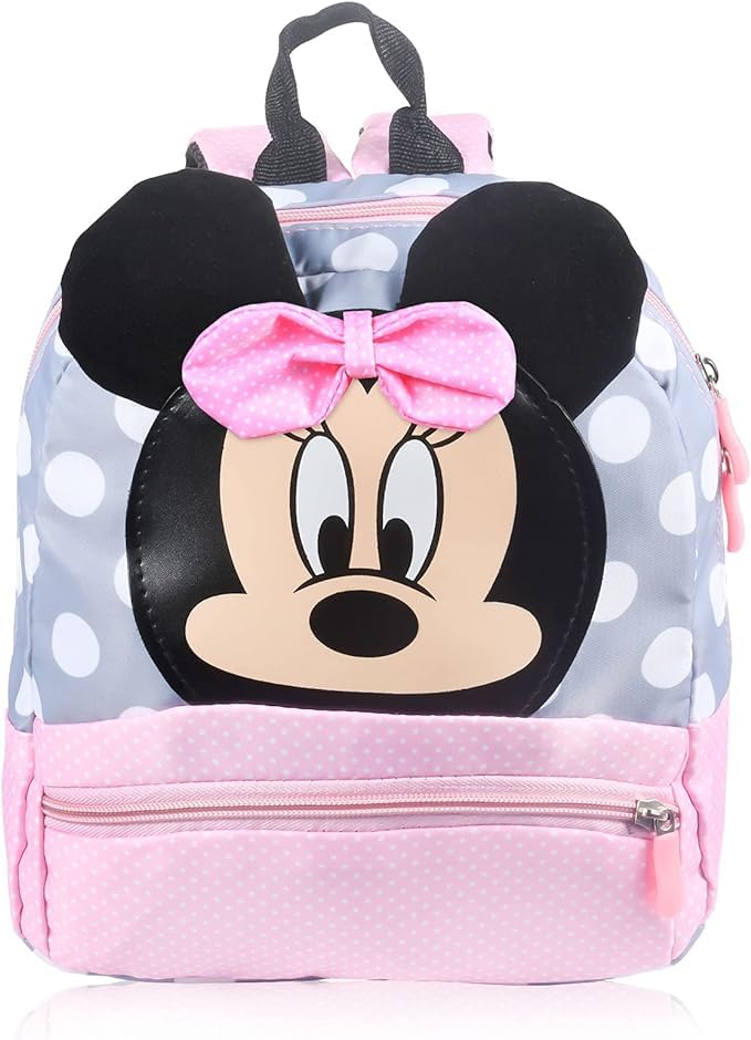 Runup Mochila Niña, Mochila Escolar Niña 3 a 6 Años Dibujos Animados Mouse Mochila Colegio Ligera e Impermeable 3D Mochila Infantil para Regalo de Cumpleaños