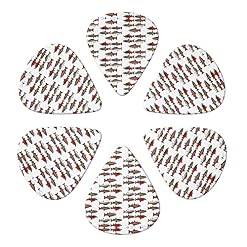 Salmon Lot de 6 médiators pour guitare acoustique, guitare électrique, basse, ukulélé – fins, moyens et épais - Les Beatles, Paul McCartney, John Lennon, RIngo Starr, George Harrison Salmon Lot de 6 médiators pour guitare acoustique, guitare électrique, basse, ukulélé - fins, moyens et épais – Image 4