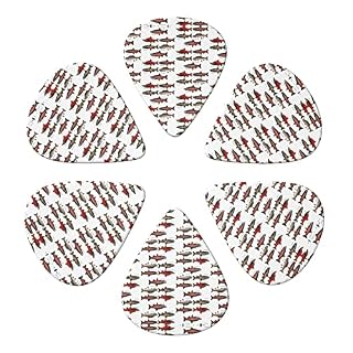 Salmon Lot de 6 médiators pour guitare acoustique, guitare électrique, basse, ukulélé – fins, moyens et épais - Les Beatles, Paul McCartney, John Lennon, RIngo Starr, George Harrison Salmon Lot de 6 médiators pour guitare acoustique, guitare électrique, basse, ukulélé - fins, moyens et épais – Image 4