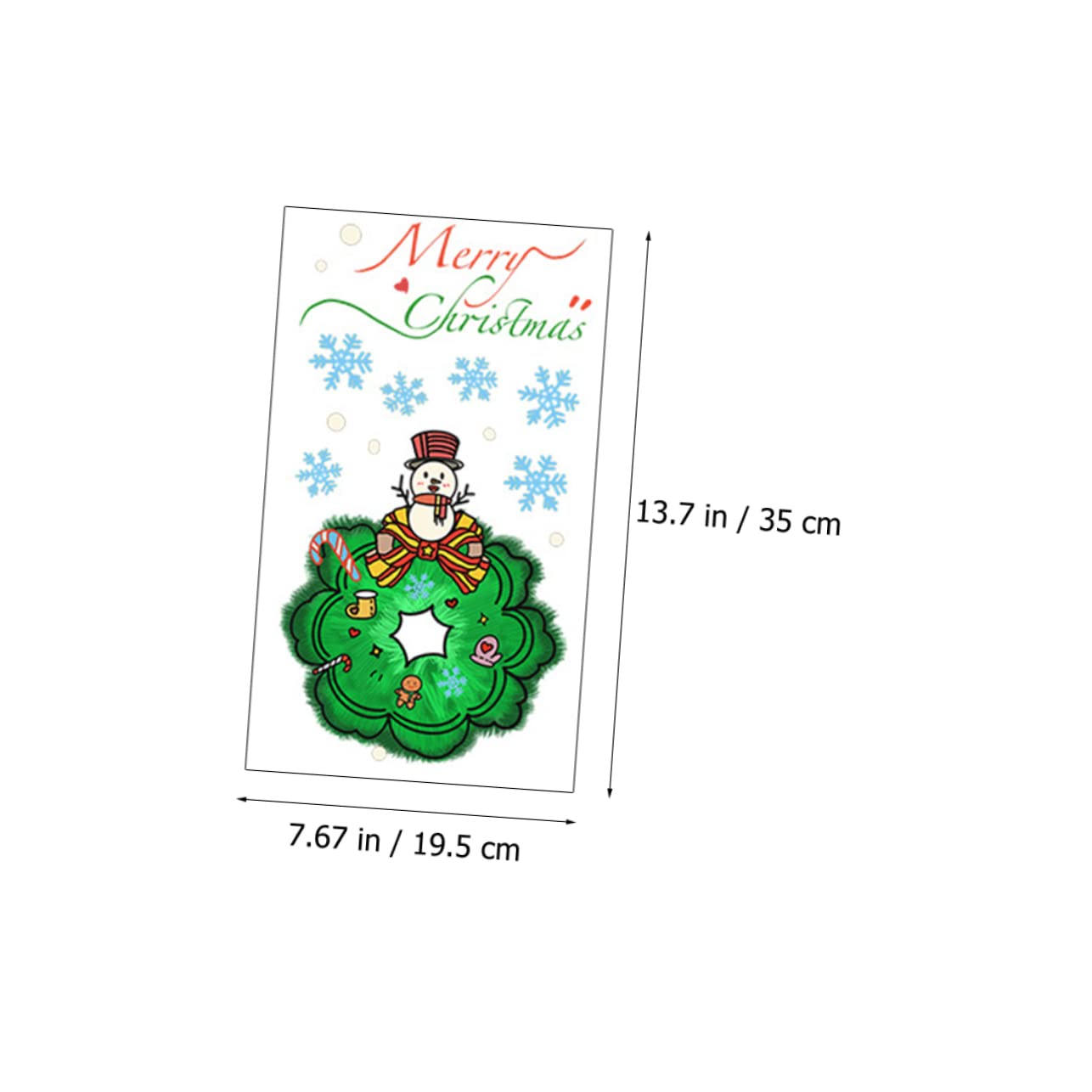 OSALADI 18pièces Stickers Muraux De Noël Autocollants De Décoration De Fenêtre Avec Motifs De Père Noël Sapin Et Rennes Décorations De Fête à Coller Sur Surfaces Lisses