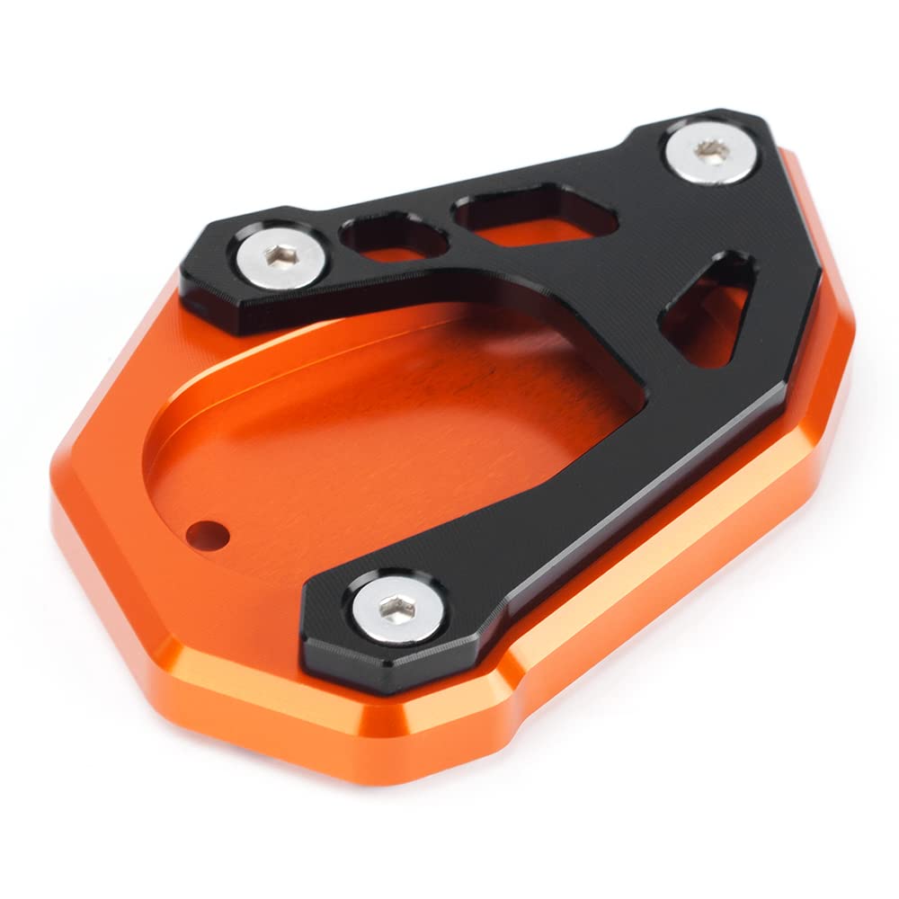 Modeer Per 790 890 1050 1090 1190 1290 Adventure 690 ENDURO R 690 SMC R cavalletto laterale ingrandimento piastra di estensione pad 790 890 1090 ADV R 1290 Super Adventure R/S/T (nero/arancione)