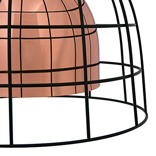 Beliani Lampada da soffitto in Metallo Rame/Nero