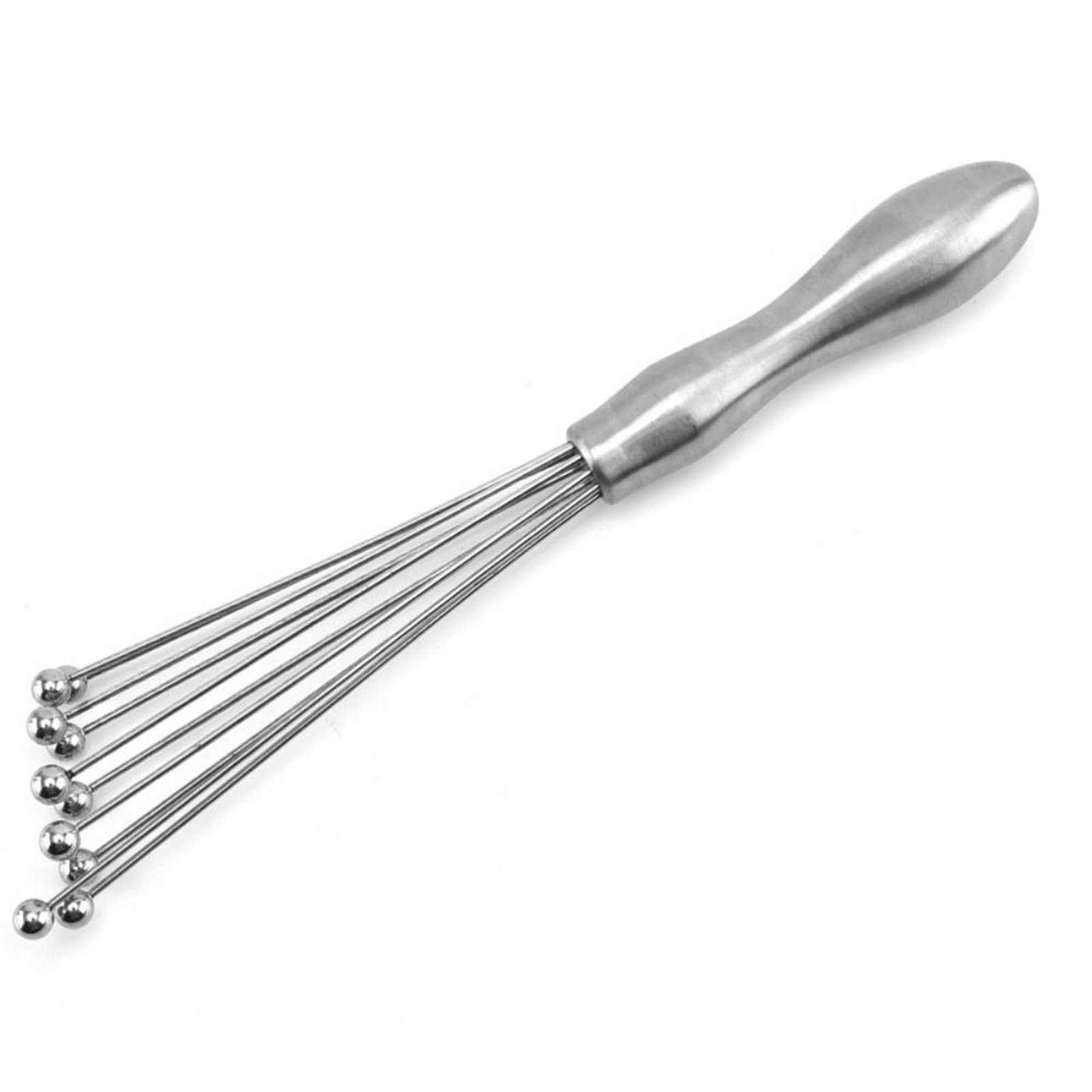 1/2pcs Stainless Steel Bead Whisk Mixer Hand Cream Mixer,Hand Cream,Kitchen Baking Tools,Manual Egg Beater,Steel Ball Whisk,Silver,10/12 Inch
