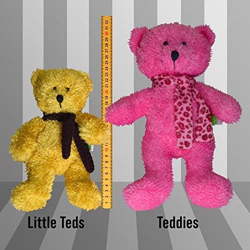 Scarlaroo Plush Teddy Bear Dog Toy - Birthday Ted for Medium and Large Dogs, Brown, Medium / Large - Image 3