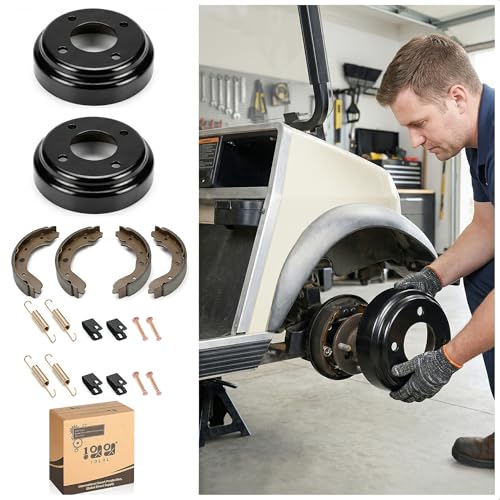 10L0L Golf Cart Brake Hub Drums & Brake Pads/Shoes &