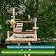 Vogelspielzeug, Papageienspielzeug, Wellensittich Spielzeug, Spielplatz Mit Feeder-Cup Spielzeug Leiter Erklimmen Schaukel Und Tablett Vogelschaukel Sitzplatz Für Sittiche Nymphensittich, 37x26x45CM