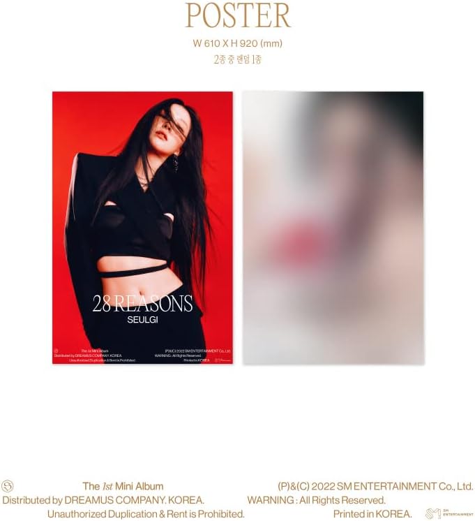 Miniatura 6 de DREAMUS SEULGI RED Velvet - Caja de 28 razones ver CD+póster plegado (+ póster plegado), (SMK1348)