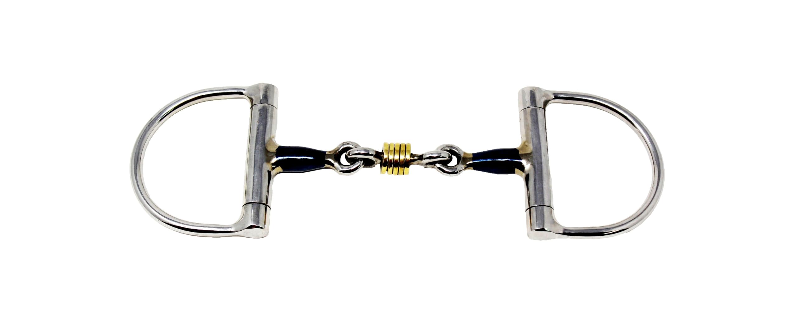 Challenger Horse Sweet Iron D-Ring Bit 3-Piece Dog Bone Mouth w/Rings 35615