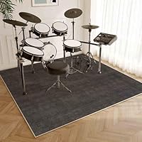 Drumtapijt, drummat, antislip, geluiddicht, 120 x 100 cm drumtapijt voor drummers buiten, elektronisch drumstel praktijk muziektapijt