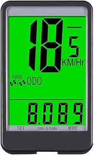 TXY Wired Bicycle Speedometer LCD Backlit Waterproof Computerised Bicycle Odometer With Automatic Wake-up To Track Time Speed.