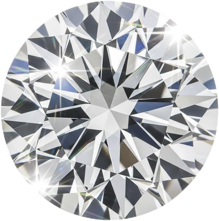 1-8 Carat Round Moissanite Loose Stone,Crafted With A Round Brilliant Cut Diamonds, Boasting Pristine D Color And VVS1 Clarity, Backed By GRA Certification,Suitable For Jewelry Making