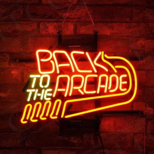 17x14 Inches Back to the Arcade Real Glass Neon light Sign Beer Bar Pub Store Club Garage Home Party Light Sign neon Lamp …