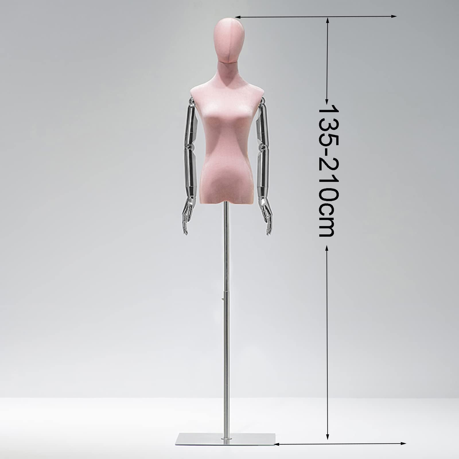Amazon.co.jp: 女性用マネキントルソー、高さ調節可能な135-210cm 腕