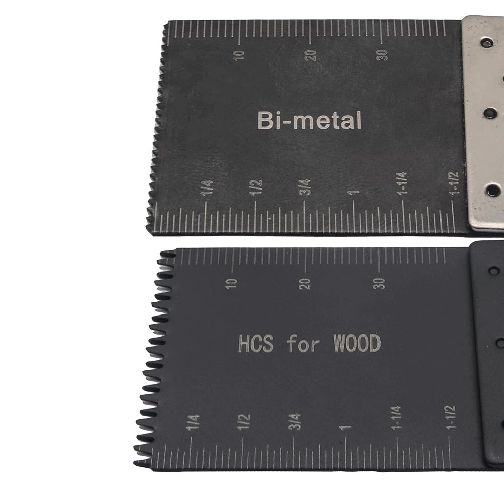 Juego de 20 hojas de sierra multiherramienta: dientes bimetálicos, accesorios oscilantes compatibles con Fein Multimaster, Milwaukee, Einhell, para corte de metal, madera, plástico