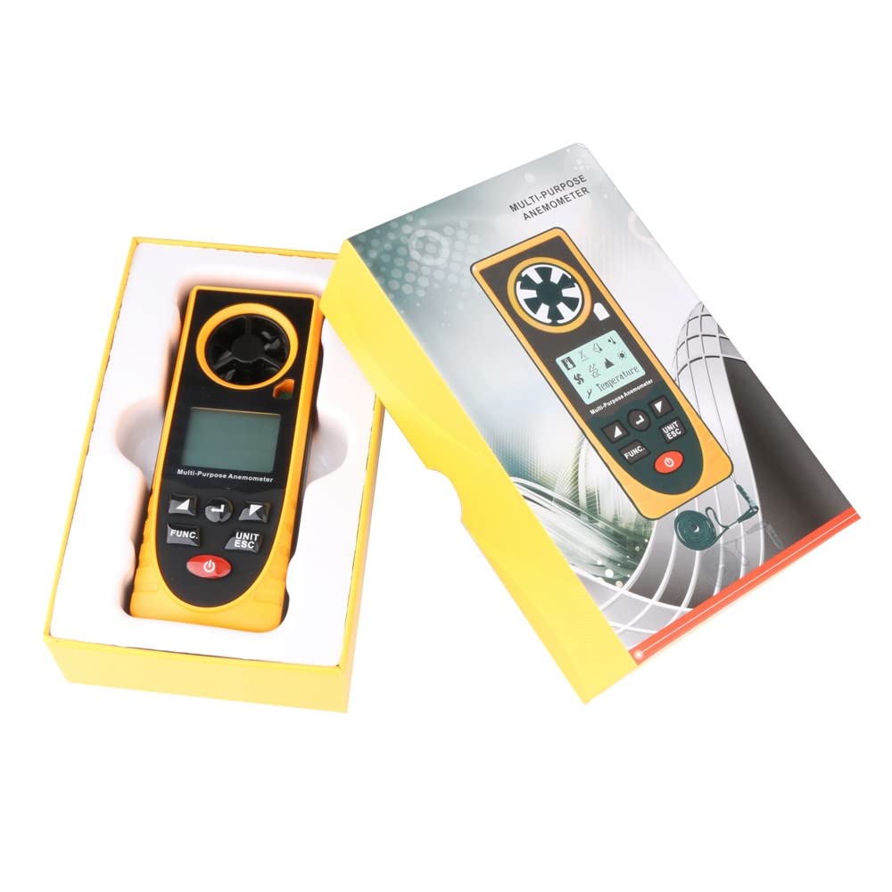 Medidor de velocidad de velocidad digital anemómetro for medidores de viento for medidores de flujo de aire for medir la velocidad de la temperatura del enfriamiento del viento, calibre del term
