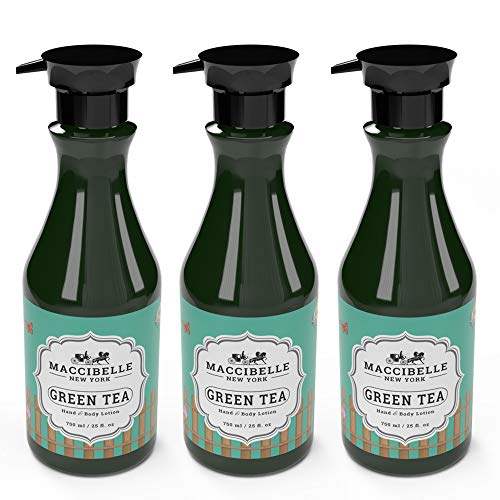 Maccibelle Green Tea Hand & Body Lotion 750 ml (Pack of 3)