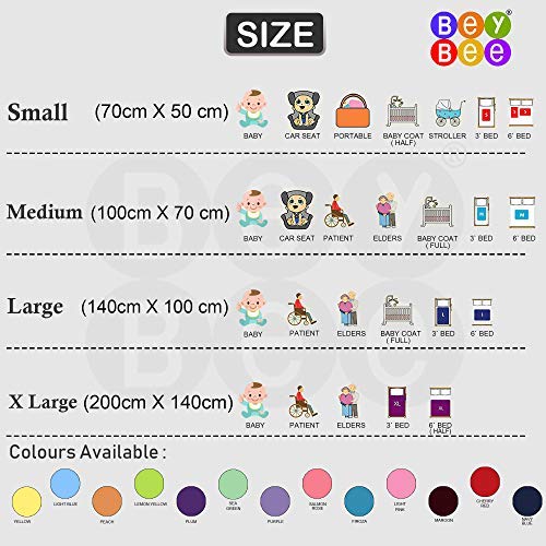 Beybee Waterproof Mattress Protector Sheet for Kids and Adults, X-Large, Beige (200 cm x 140 cm) 3
