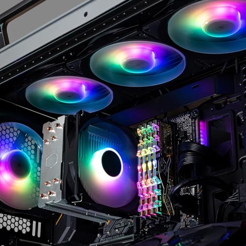 Cooler Master Mobius 140P ARGB con 76,5 CFM de flujo de aire y marco biselado silencioso 2