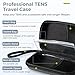 AUVON Professional Hard EVA Travel Case with a Sealed Bag for TENS Unit and Electrode Pads, Shockproof & Waterproof Carrying Case for Accessories (Case Only)