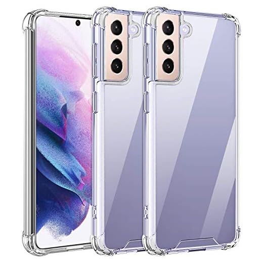 AVANA Kompatibel med Samsung Galaxy S21 Plus 5G fodral transparent skyddsfodral TPU skal skydd reptåligt klart stötfångare kantskydd – transparent