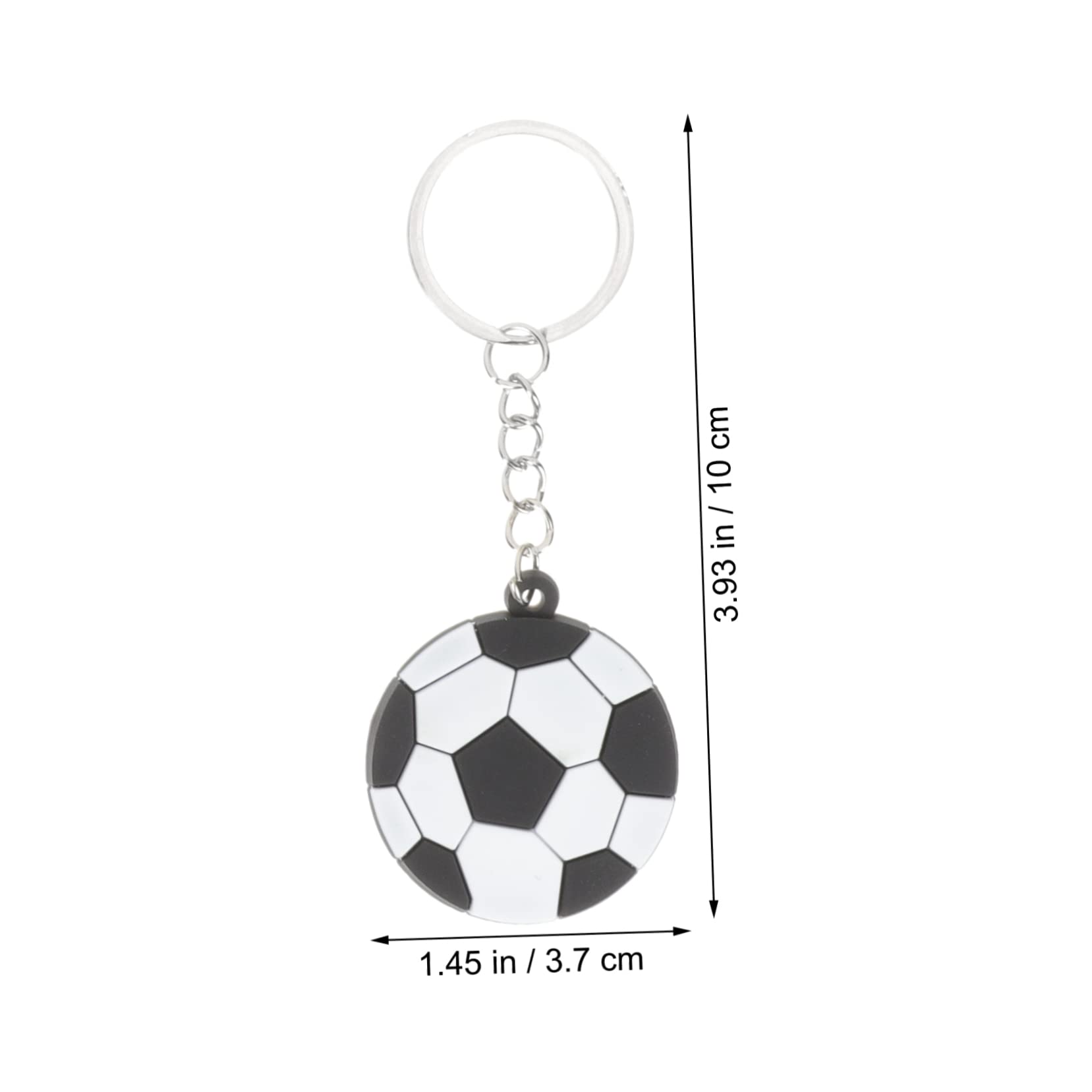 Sosoport Schlüsselanhänger Fußball-Schlüsselanhänger Dekorationen für Fußballpartys Baseballs Rugby Soccer Schlüsselanhänger mit Sportmotiv Sportball Schlüsselanhänger PVC