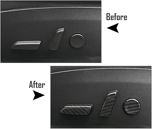 Miniatura 6 de GZYF 6 piezas de fundas para manija de asiento interior de automóvil, compatibles con Tesla Model 3 2017-2019