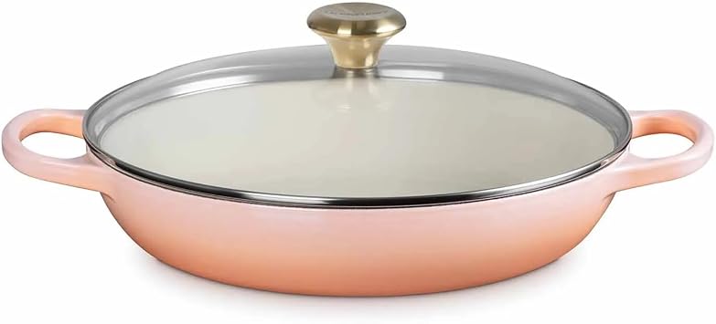 Le Creuset Buffet Casserole with Glass Lid, 3.5 qt, Peche