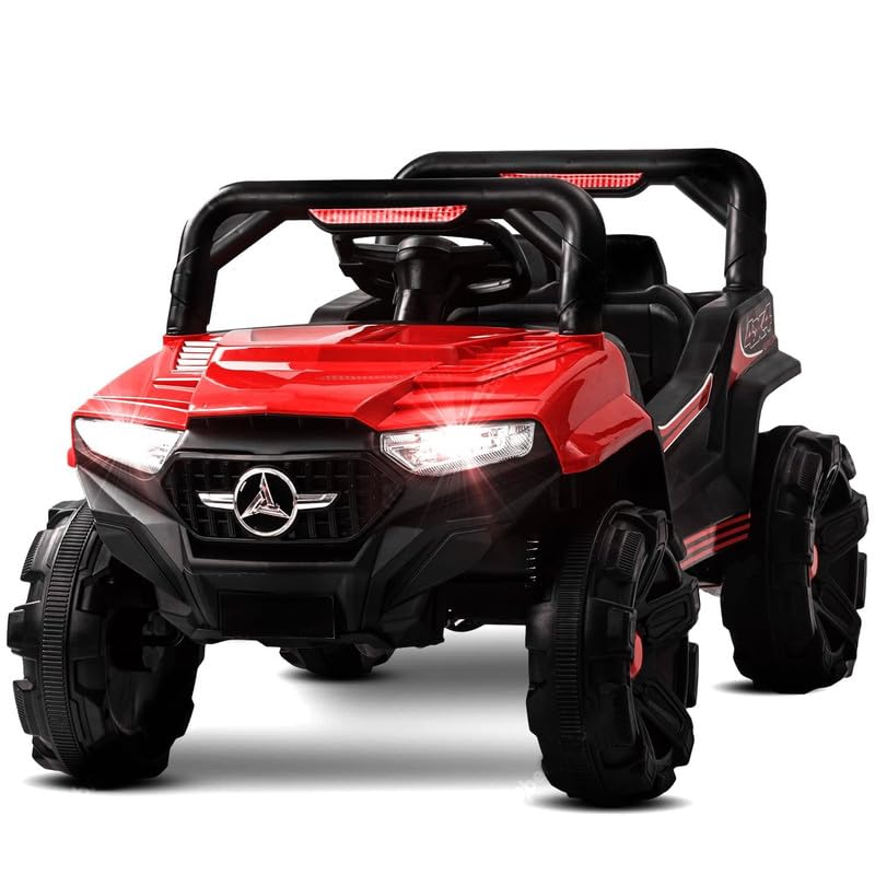 LITTLE PUP 1099 Sport Jeep | Electric Jeep for Kids | Battery Jeep for Kids | Electric Ride on-Rechargeable Toy Jeep | Bluetooth Music & Lights | 1 to 5 Years Boys & Girls - (Red) (B0CH4XNYWW) Amazon Price History, Amazon Price Tracker