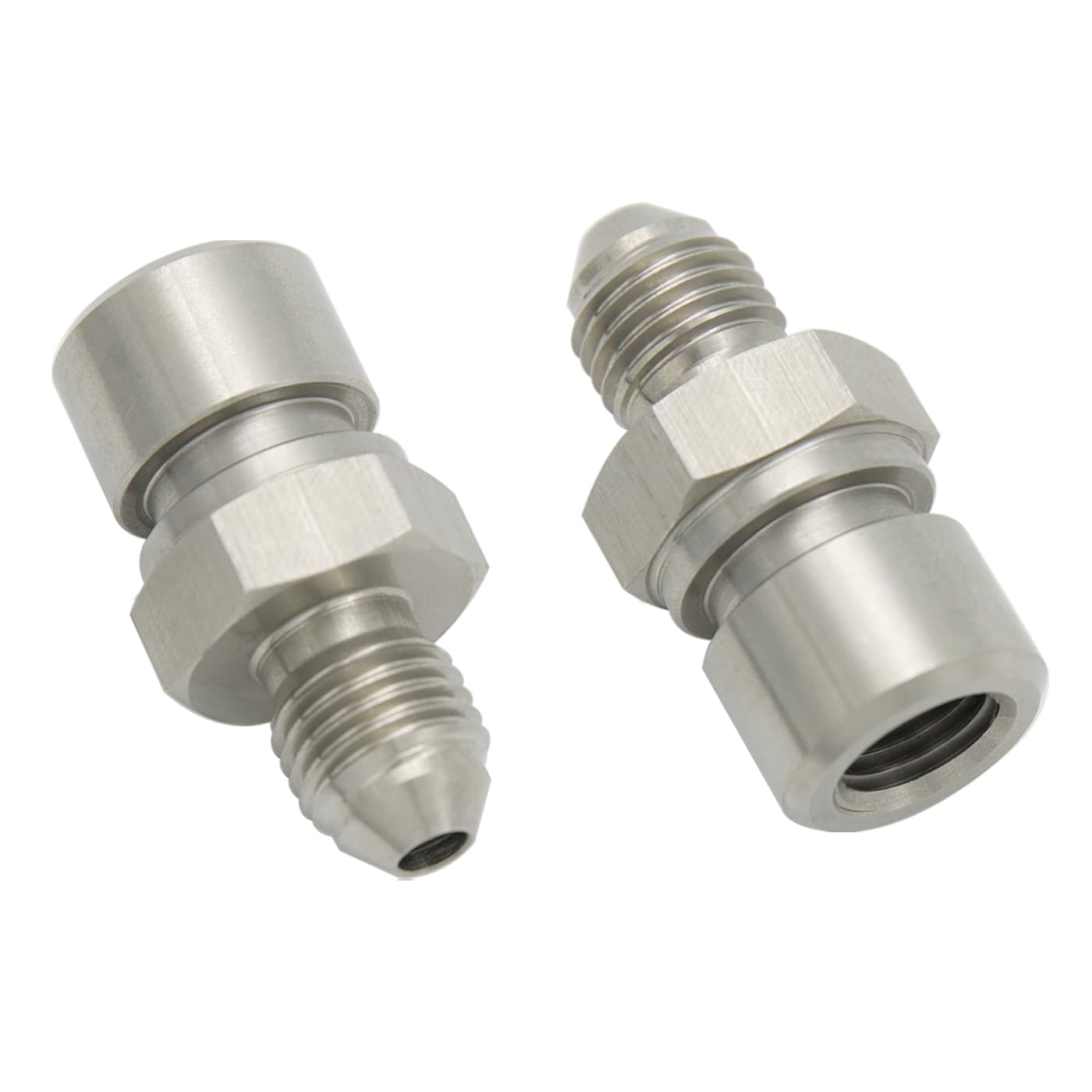 Adaptador 4AN macho a M10 x 1.25 invertido para tubo freno 3/16 acero