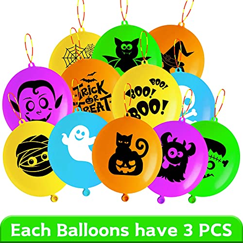 Halloween Punch Balloons Halloween Party Game For Kids 36Pcs Halloween Punching Balloons Halloween Punch Balls For Halloween Prize Punch Game Rewards Halloween Home School Classroom Game Kids Goodie #TOP2