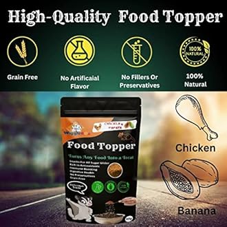 WiggleBoo Magical Sugar Glider Food Topper || Joy of Best Taste || Chicken & Papaya Flavour || Grain Free & Protein Rich || Natural Dewormer || 50g
