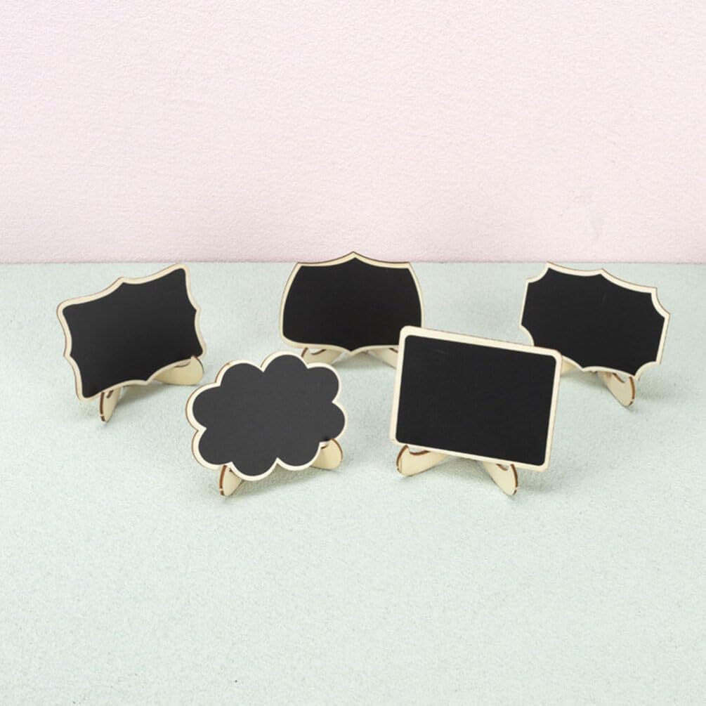 MAGICLULU 10pcs Mini Chalkboard Signs for Parties Decorative Memo Boards Small Message Boards for Weddings Birthdays Events Easy to Write Reusable Creative Home Office