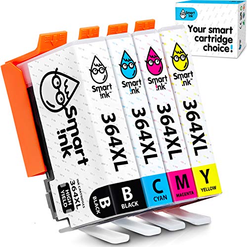 Smart Ink Reemplazo Compatible del Cartucho de Tinta HP 364 XL 364XL High Yield 4 Pack (BK & C/M/Y) para HP Photosmart 5510 5514 5515 5522 5525 6510 6520 6525 Deskjet 3520 3524 Officejet 4620 4622