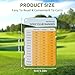 MINGLITAI 2-Pack Golf Club Distance Card, Golf Club Range Chart Card, Quick Reference Yardage Card, Sturdy Golf Yardage Card for Seasoned Golfers, Average or Beginners