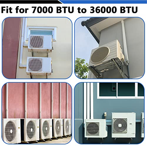 TAKTOPEAK 4'' 7.5 Ft PVC Decorative Line Cover Kit for Ductless Mini