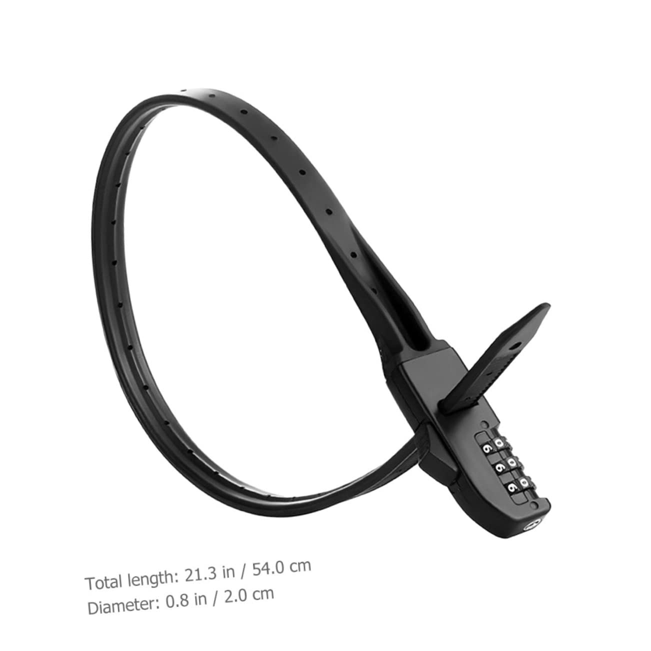 YARNOW Lucchetto Fascetta Combinata Per Mountain Bike e Scooter, Portatile, in Metallo, Leggero e Chiave, Protezione Antifurto Per Bici Da Ciclismo