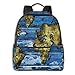 SGSKJ Mochila Tipo Casual Mochila Escolares Mochilas Escolar Estilo Impermeable para Viaje De Ordenador Portátil para Hombre Mujer Rompecabezas del Mapa Mundial