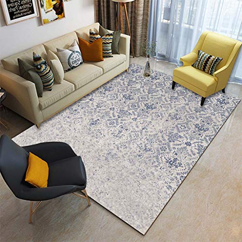 Tapis à motif géométrique lavable en machine grand format 200 x 300 cm - 2