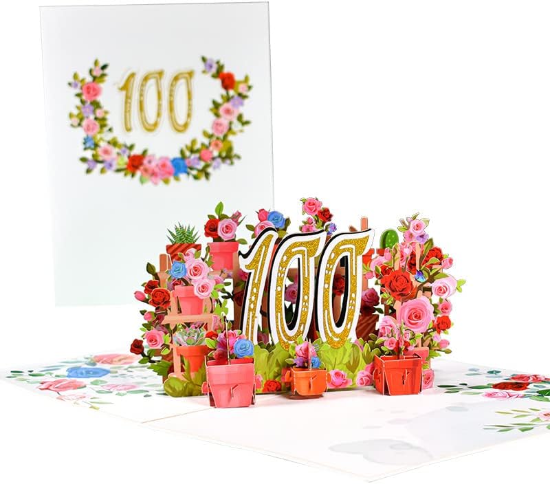Happy 50th Anniversary Card 3D Pop Up Greeting Card with Envelope- Perfect Couple, Wedding, Valentine,Birthday Gift Card, Congratulation Card (50th)