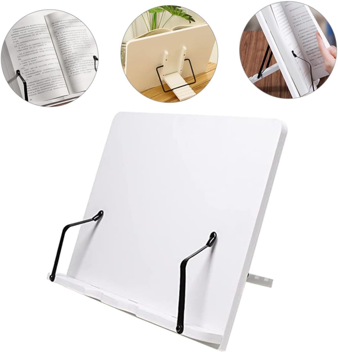 Homoyoyo Adjustable Wooden Bookstand for Reading Book Holder Display Stand Textbook Stand