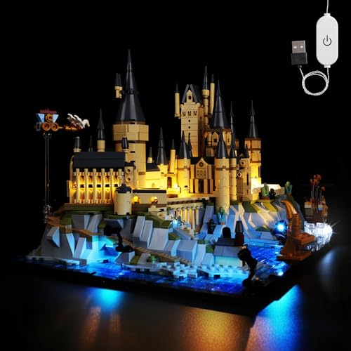Kyglaring LED Light Kit Compatible with Lego Hogwarts Castle and Grounds 76419 Building Blocks
